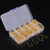 Maxbell 500Pcs/box Carp Fishing Offset Hooks Set Barbed Octopus Hooks Baits Holder Hooks for Bass/Carp/Octopus/Crab - Aladdin Shoppers