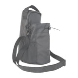 Maxbell Water Bottle Carrier Drawstring Crossbody Purse for Travel Workout Men Women grey