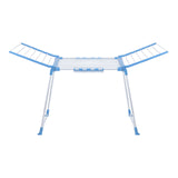 Maxbell Floor Standing Foldable Clothes Drying Rack for Yard Indoor Outdoor Bathroom Blue