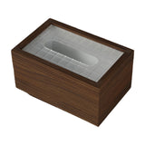 Maxbell Wood Tissue Box Convenient Stylish Napkin Dispenser for Home Tabletop Office with Grid
