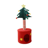 Maxbell Christmas Tree Cat Tower with Cozy Hideaway Multipurpose Sisal Cat Scratcher