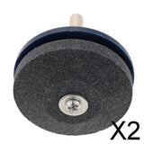 Maxbell 2xRotary Lawnmower Blade Sharpener Blade Grinder for Power Drill Hand Drill