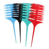 Maxbell Maxbell 4pcs Pro Hair Weaving Sectioning Coloring Comb Salon Stylist Styling Tools