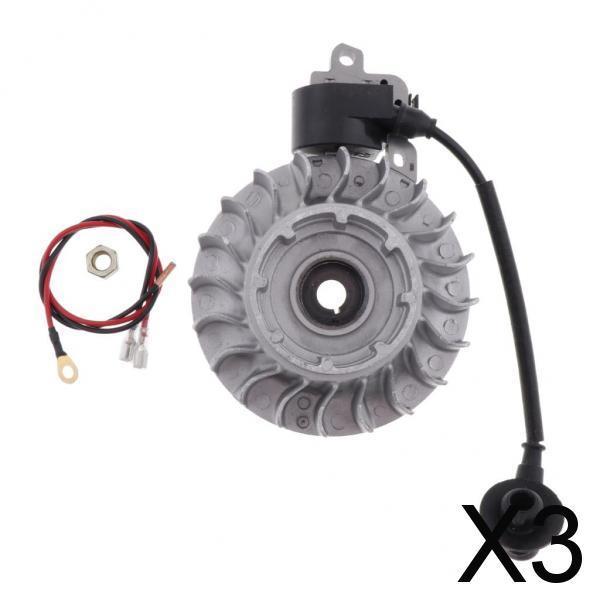 3xFlywheel Coil and Spark Plug Kit for STIHL chainsaw 066, MS 660