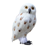 Maxbell Owl Statue Decoration Collection Funny Owl Figurine for Home Patio Fireplace Style F