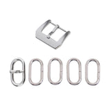 Maxbell 6 Pieces Stainless Steel Watch Accessory Watch Strap Loop Holder Buckle 18mm - Aladdin Shoppers