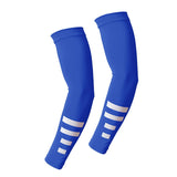 Maxbell Sports Arm Sleeves Summer Compact Protecive Cover for Playing Walking Tennis blue reflective