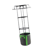 Maxbell Garden Trellis Black Metal Plant Trellis for Climbing Plants Cucumbers Vines 105x50cm