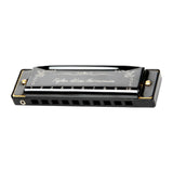 Maxbell Harmonica Toy Ten Hole Diatonic Harmonica for Travel Outings Boys Girls Gifts Black