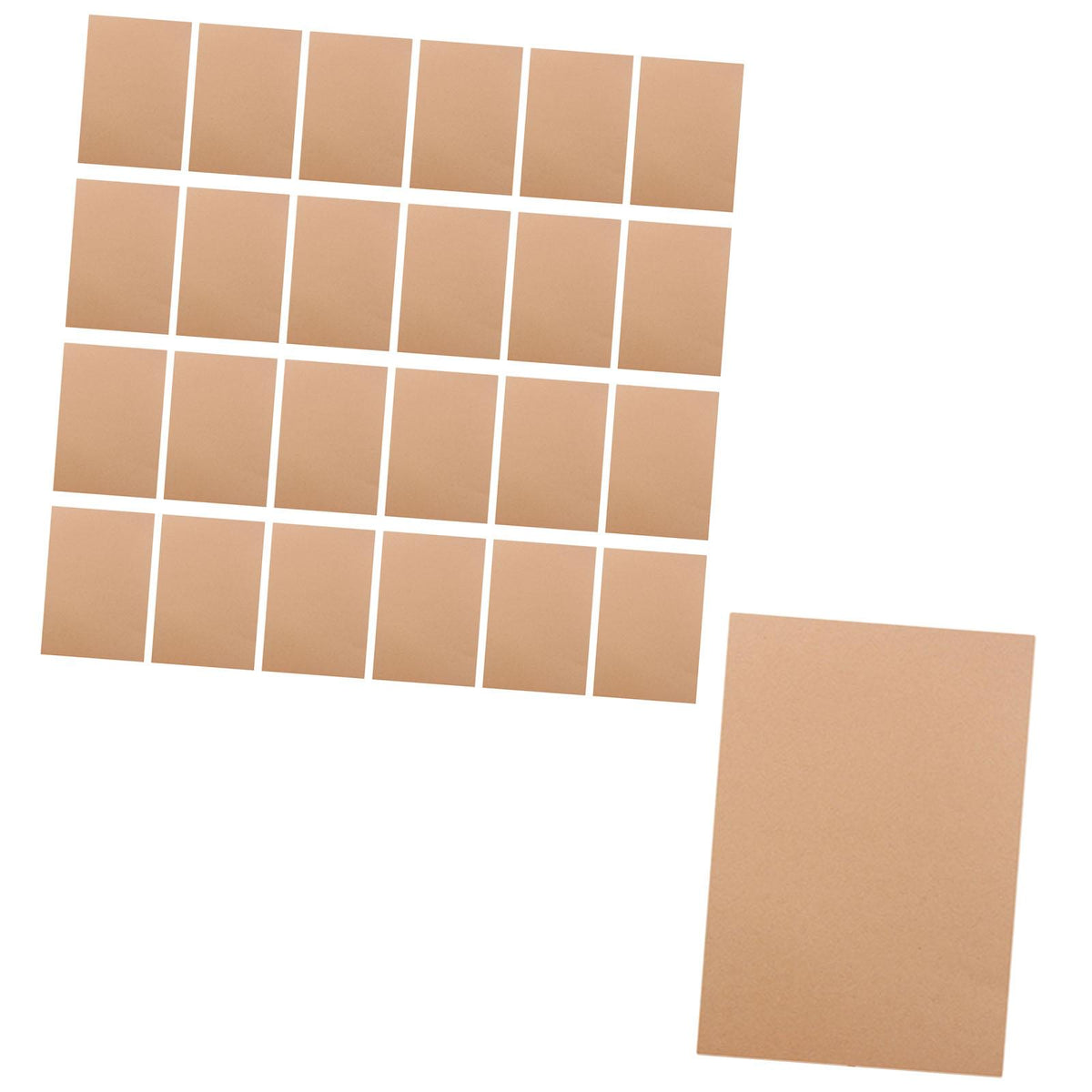 Maxbell 25 Pieces Laser Engraving Marking Paper for  Engraver Machine Khaki