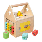 Montessori Lock Box Toys Matching Sensory Board for 1 Year Old Children Baby