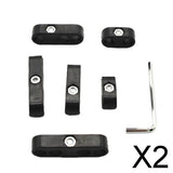 Maxbell 2xBlack Car Spark Plug Wire Cable Divider 7/8mm Universal For Chevy Ford Mopar
