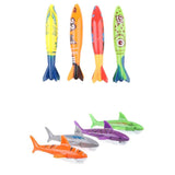Maxbell 8Pcs Colorful Diving Sticks Kids Swimming Underwater Toy Gift Shark Torpedo