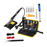 Maxbell Soldering Iron Set EU Adapter Home Manual Tool for Embossing Carving Welding Black