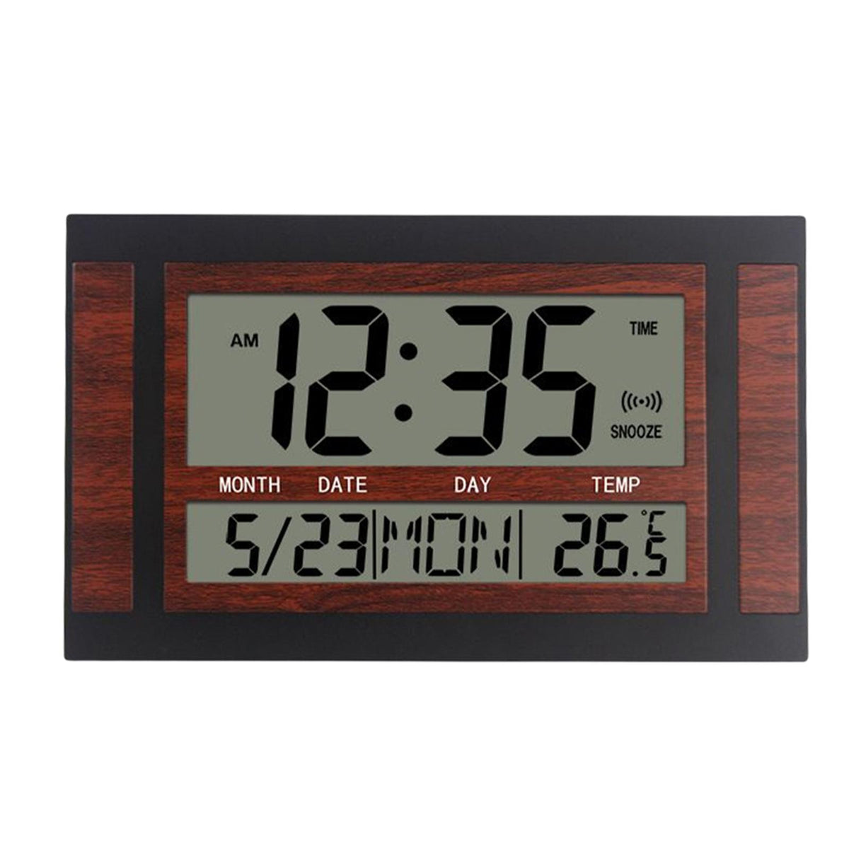Maxbell Maxbell Digital Alarm Clock NightStand Timmer 12/24H Timing Wall Clocks Red Black