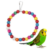 Maxbell Bird Toys Swing Hanging Ring w/Hook +Chew Toy Teeth Clean for Cockatiels Parrot