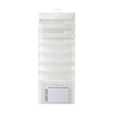 Maxbell Hanging Wall File Organizer Portable with 6 Pockets for A4 Size Paper Letter white