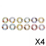 Maxbell 4xToddler Baby Clothing Closet Rack Size Dividers Rings 12pcs Blank