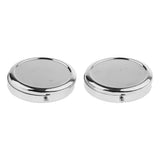 Maxbell Maxbell 2 Pieces Vitamin Medicine Tablet Box Pill Storage Cases Round 3 Slots