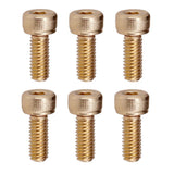 Maxbell 6 Sets Electric Guitar Hexagon Screws + Tremolo Bridge Saddle Insert Lock