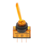 Maxbell 12VDC 20A Car Boat Marine Two Position ON/OFF SPST 0.47inch Mount Illuminated Flick Toggle Switch Color Yellow - Aladdin Shoppers