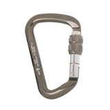 Maxbell Maxbell 30KN 6720LB Aluminum Alloy D Shape Screw Locking Climbing Carabiner Grey