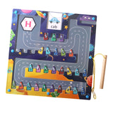 Magnetic Alphabet Maze Letter Puzzle for Boys Girls 3 4 5 Years Old Children Plane