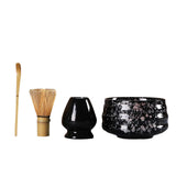 Maxbell Matcha Whisk Set Portable Matcha Whisk Matcha Set for Starter Tea Lover Home Black