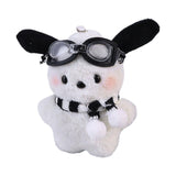 Cute Dog Plush Keychain Pendant Men Women Hanging for Backpack Party Handbag 12 cmx10 cm