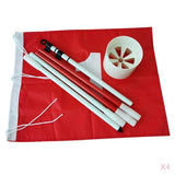 4 Sets Backyard Practice Golf Hole Pole Flag Cup Stick Pole Putting Green