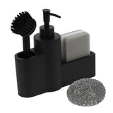 Maxbell Maxbell Kitchen Soap Dispenser Scrubbers Liquid Hand Soap Dispenser for Home Kitchen pure black