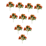Maxbell 10 Pieces Miniature Trees Train Scenery DIY Crafts Railroad Artificial Trees 5.8cmx4.2cm