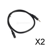 Maxbell 2x3.5mm Jack Male to Female Audio Stereo Extension Aux Cable for Headset 50cm