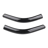 Maxbell 2x Front Headlamp Eyelid Overlay Trim Carbon Fashion for Auto Accessory 20x2.5cm
