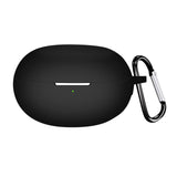 Maxbell Earbud Case Gifts Portable Shockproof Silicone with Hooks Soft Earphone Case Black