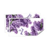 Maxbell 2Pcs Flower Wall Decal Decorative PVC Background for Classroom TV Background