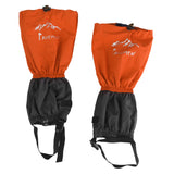 Maxbell Waterproof Outdoor Climbing Snow Legging Gaiters Leg Cover Wrap Orange Grey