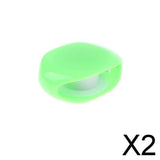 Maxbell 2xAutomatic Cable Winder Cord Organizer Holder for Headphones green