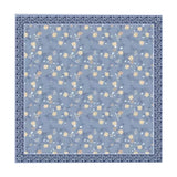 Maxbell Women Head Scarf Floral for Ladies Large Fashion 43 inch Hair Scarf Headband Blue