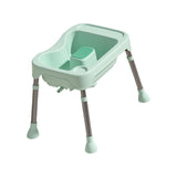 Maxbell Hair Washing Basin Elderly Adjustable Stand Shampoo Bowl for Bedside Seniors green