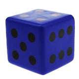 Maxbell Sponge Dice Foam Dot Dice Playing Dice for Math Teaching Vent Toy Blue - Aladdin Shoppers