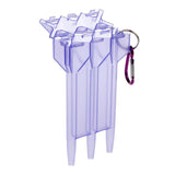 Maxbell Portable Nylon Dart Storage Box Transparent Dart Case with Lock Buckle Purple - Aladdin Shoppers