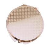 2pcs Dual Side Makeup Mirror Dormitory Bathroom Round Folding Mirrors Golden