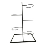 Maxbell Basketball Storage Shelf Home Freestanding Sports Organizer 5 Tier Ball Rack Black