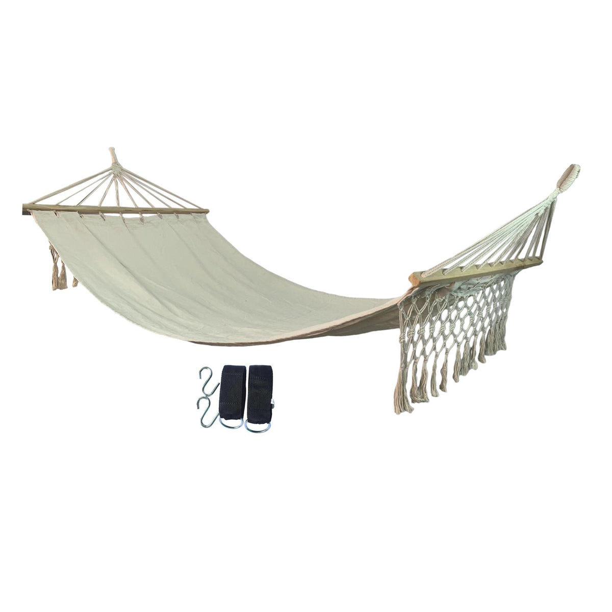 Maxbell Portable Hammock Large Outdoor Hammock for Backyard Lounging Balcony Outdoor Style B