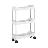 Maxbell Maxbell Storage Cart with Wheel Fruits Holder Rolling Utility Cart for Office Garage 3 layer Simple
