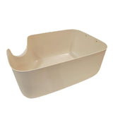 Maxbell Open Top Pet Litter Tray Portable Kitten Toilet Cat Sandbox Cat Litter Basin Brown
