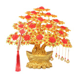 Maxbell Feng Shui Money Tree DIY Handmade Kit Artwork for Tabletop Living Room Shelf 37cmx34cm Style E