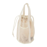 Maxbell Mesh Shower Tote Bag Convenient Portable for Camping Accessories Beach White