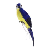 Maxbell 2x Handmade Parrot Garden Statue Macaw Figurines Landscape Ornament Props